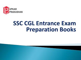 SSC CGL Entrance Exam Preparation Books