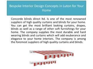 Bespoke Interior Design Concepts in Luton for Your Home
