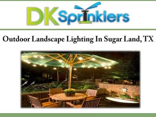 Outdoor Landscape Lighting In Sugar Land, TX
