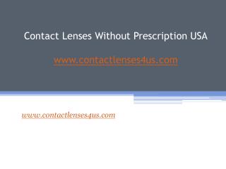 Contact Lenses Without Prescription