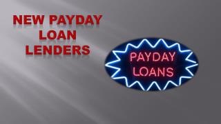New Payday Loan Lenders