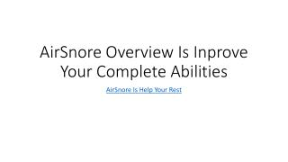 AirSnore Review