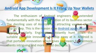 Android App Development Is It Filling Up Your Wallets