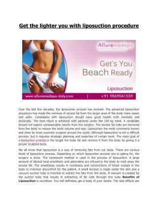 Best Liposuction Surgery in Italy