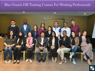 Blue Ocean’s HR Training Courses For Working Professionals