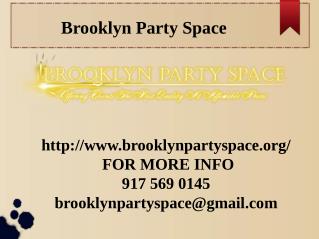 Elegant Party Venues in Brooklyn