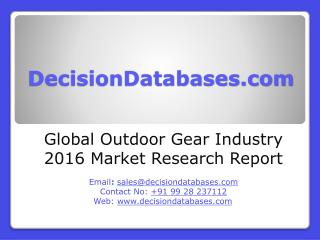 Global Outdoor Gear Market 2016-2021