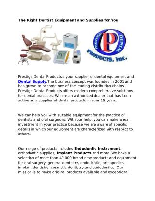 Dental Supply