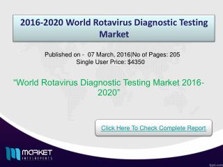 Factors influencing for the development World Rotavirus Diagnostic Testing Market
