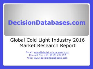 Global Cold Light Market Manufactures and Key Statistics Analysis 2016
