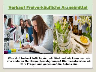 Verkauf Freiverkäufliche Arzneimittel