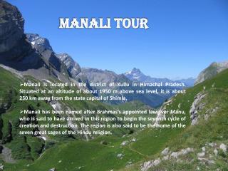Things To Do In Manali Tour