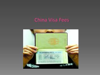 China Visa Fees