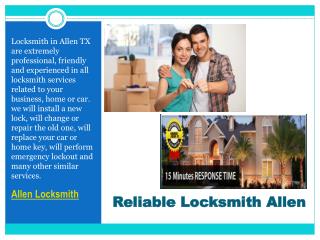 Reliable Allen Locksmith