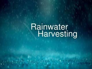 Rainwater Harvesting