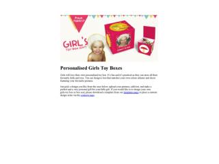 Girls toy box