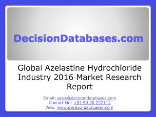 Global Azelastine Hydrochloride Industry: Market research, Company Assessment and Industry Analysis 2016