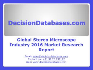 Stereo Microscope Market Report - Global Industry Analysis