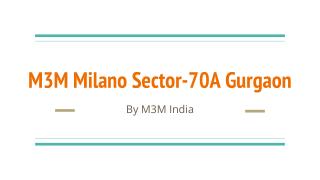 The Milano Spacious and roomy flats at golf course ext. road, gurgaon
