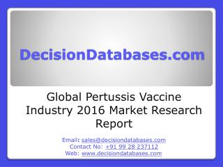 Pertussis Vaccine Market Research Report: Global Analysis 2016-2021