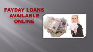 Payday Loans Available Online
