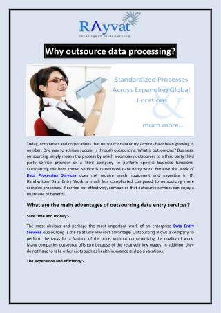 Why outsource data processing?