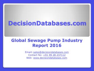 Global Sewage Pump Market Forecasts to 2021