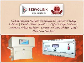 Servo Voltage Stabilizer Manufacturers