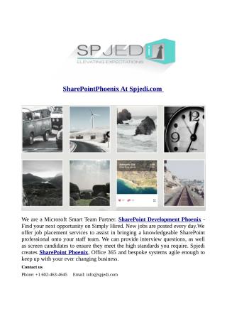 SharePointPhoenix At Spjedi.com