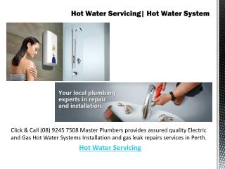 Hot Water Servicing| Hot Water System