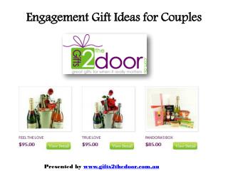 Engagement Gift Ideas for Couples Online at Gifts2thedoor