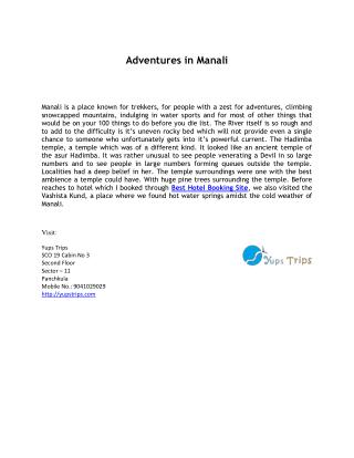 best hotel booking sites in manali