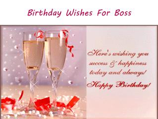 Birthday wishes for boss