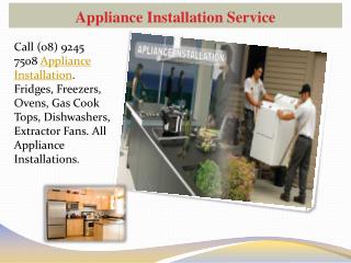 Appliance Installation Service