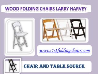 Wood Folding Chairs - Larry Harvey