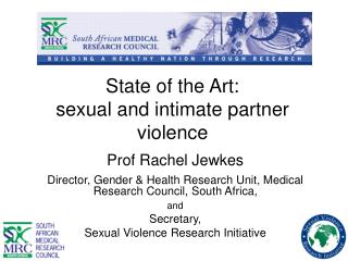 State of the Art: sexual and intimate partner violence