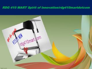 RDG 410 MART Spirit of innovation/rdg410martdotcom