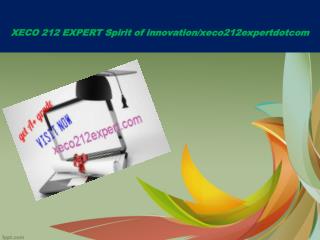 XECO 212 EXPERT Spirit of innovation/xeco212expertdotcom