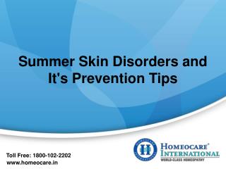 5 Common Skin Disorders in Summer | Tips | Homeocare International