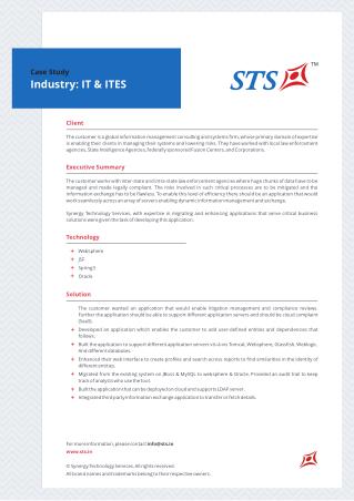 Case Study - Information Exchange Tool For Consulting And Systems Firm