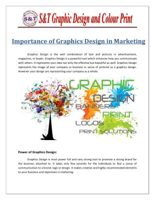 Importance of graphics design in marketing