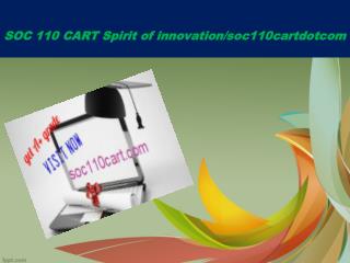 SOC 110 CART Spirit of innovation/soc110cartdotcom