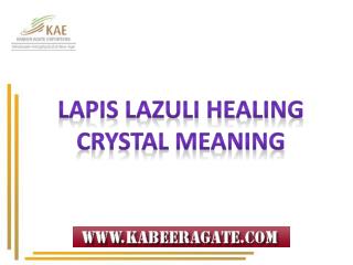 Meaning of Lapis Lazuli Healing Crystals