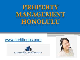 Property Management Honolulu