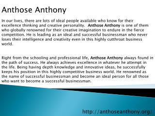 Anthose Anthony