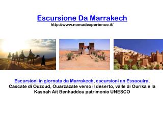 Escursione da marrakech