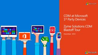 Zyme Solution CDM at Microsoft System