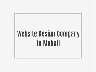 Website Designing Company in Mohali