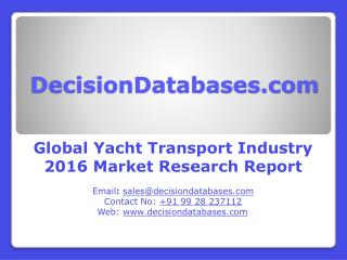 Yacht Transport Market Global Analysis and Forecasts 2021