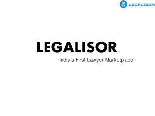 India's first lawyer marketplace-Legalisor
